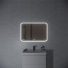 Зеркало CERSANIT LED DESIGN PRO 070 80 bluetooth часы с подсветкой прямоугольное KN-LU-LED070*80-p-Os