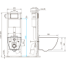 Комплект CERSANIT BRASKO SMART CO DPL EO slim + LINK PRO + CORNER пластик хром глянцевый 68295