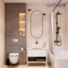 Комплект CERSANIT BRASKO SMART DPL EO slim инсталляция AQUA 40 SMART M кнопка ESTETICA пластик белый LP 69334