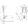 Комплект CERSANIT CARINA XL DPL EO slim инсталляция AQUA 40 SMART M кнопка CORNER пластик пластик хром 69310