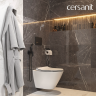 Комплект CERSANIT CITY SMART DPL EO инсталляция AQUA 40 SMART M кнопка ESTETICA пластик черный матовый с 69324